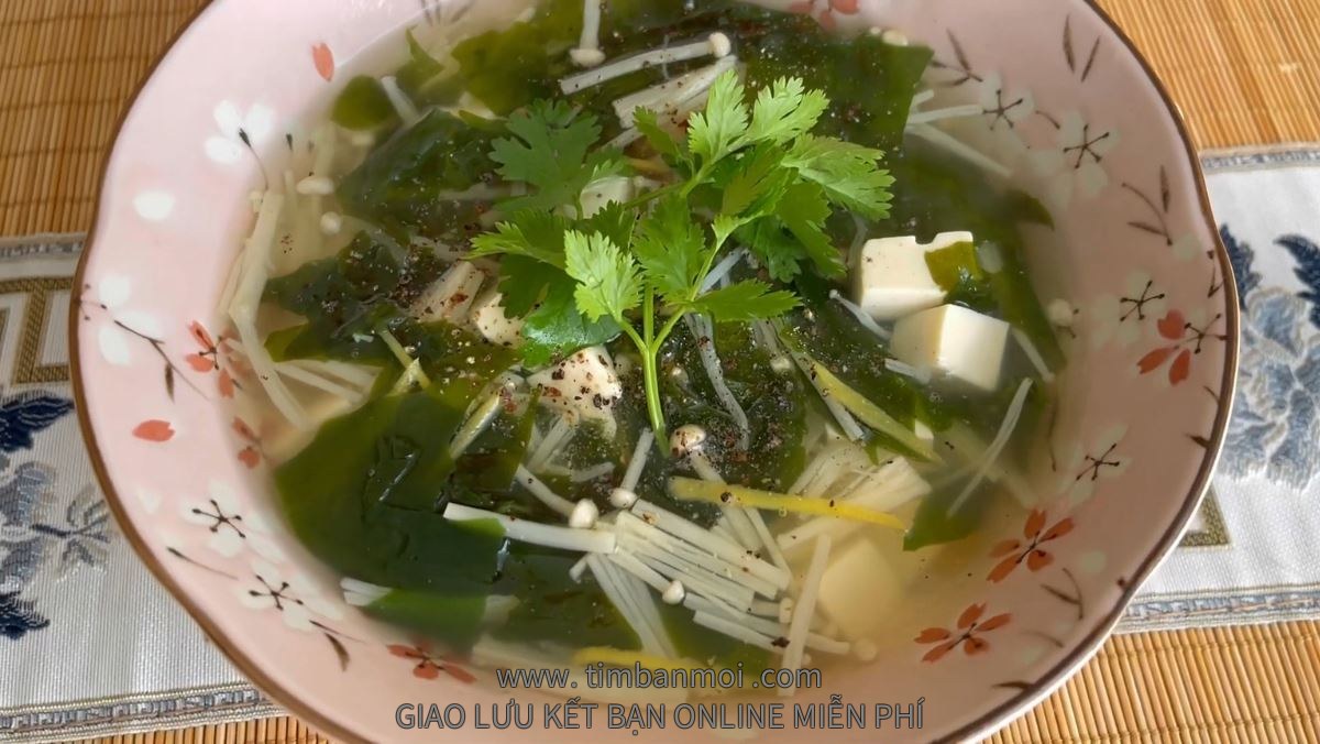 canh rong biển chay