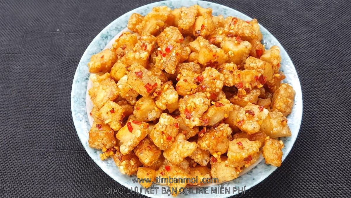 tóp mỡ da giòn