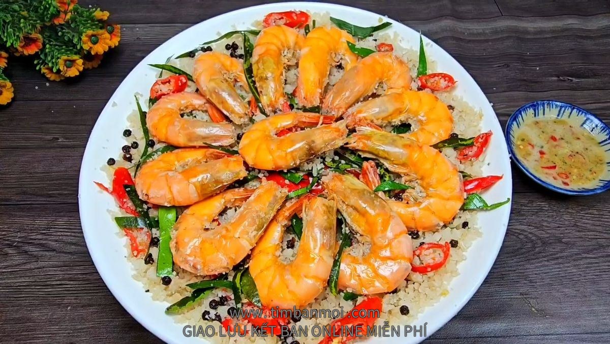Tôm rang muối hột