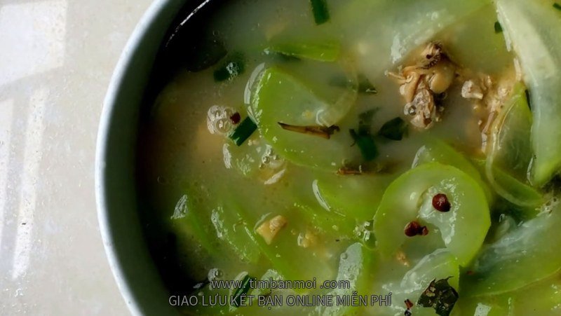2 cách nấu canh trai nấu bầu