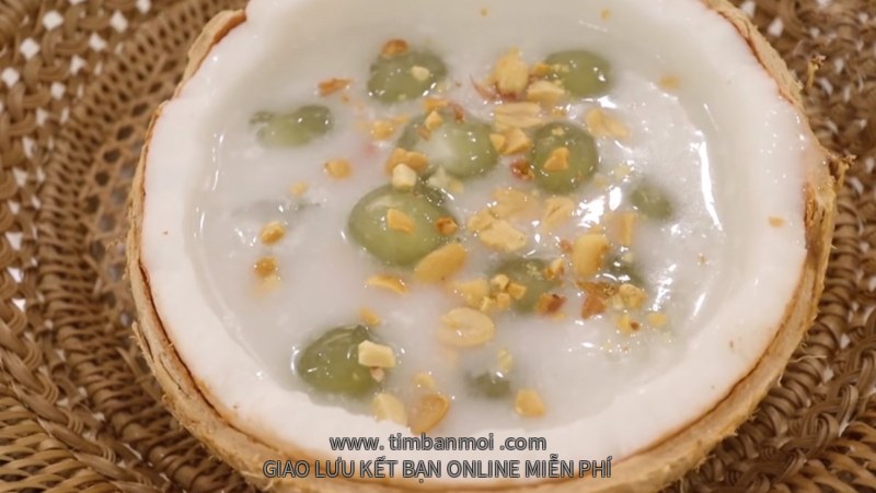 Chè dừa sáp lá dứa nước cốt dừa