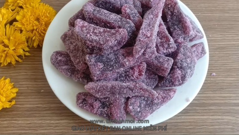 Mứt khoai lang tím