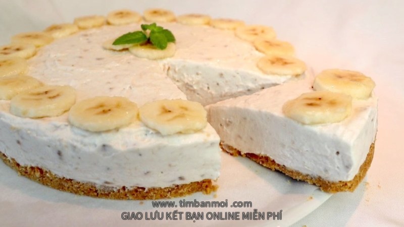 Cheesecake chuối lạnh