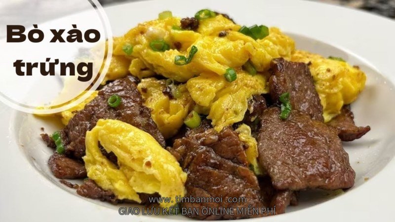 Cách làm thịt bò xào trứng