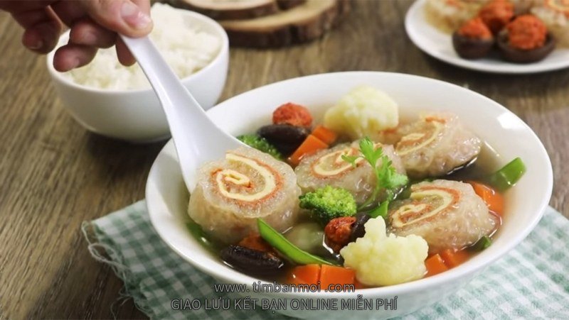 canh bóng bì lợn