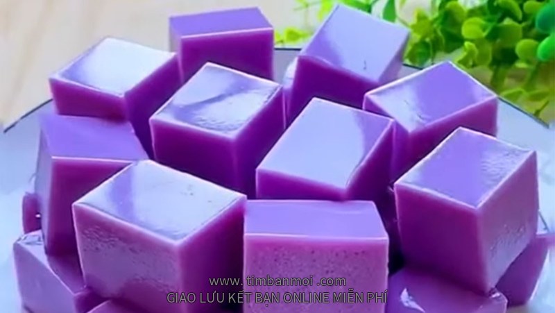 Pudding khoai môn