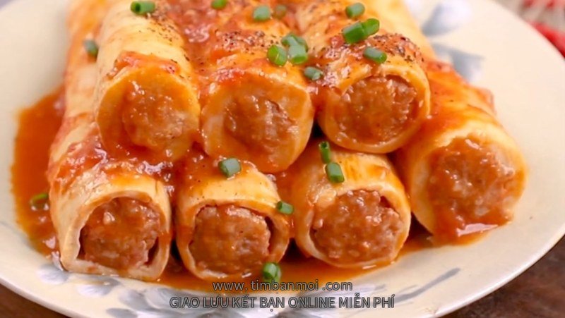 2 cách làm măng nhồi thịt sốt cà