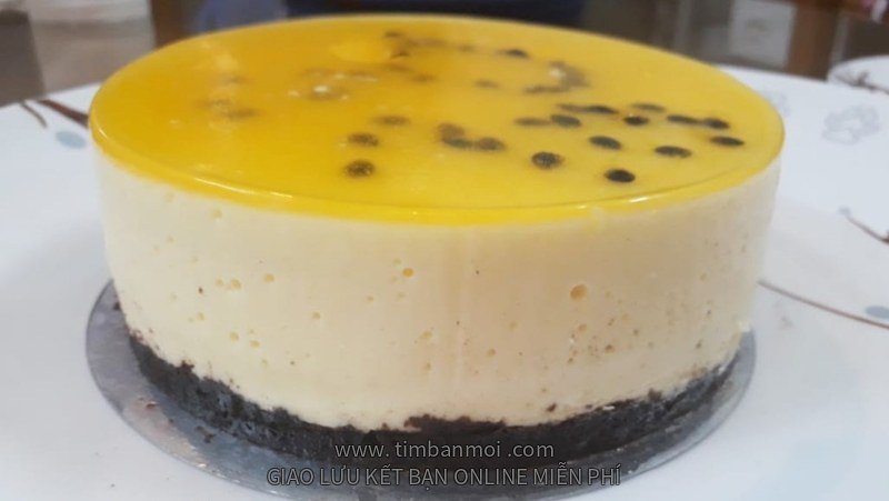 Bánh cheesecake chanh dây phô mai