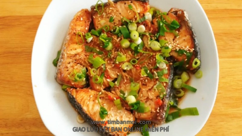 Cá hồi nướng xì dầu