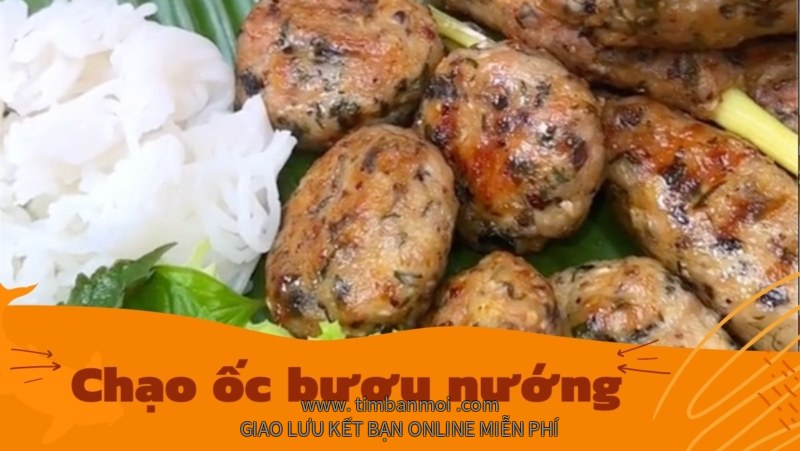 Cách làm chạo ốc bươu nướng