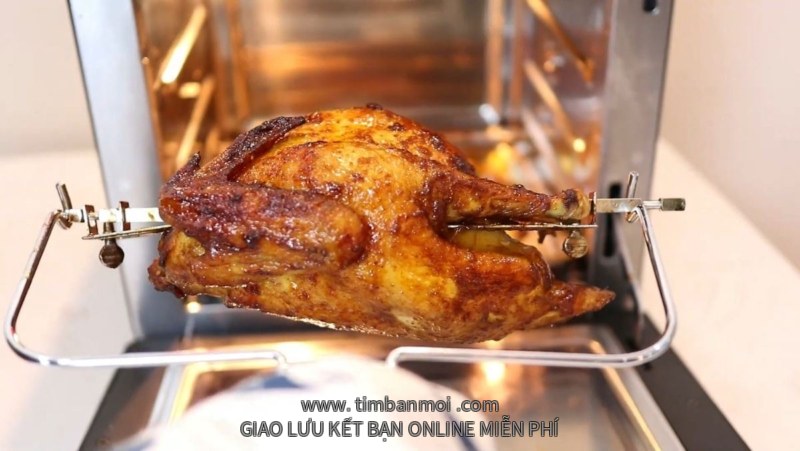 Gà nướng mật ong nồi chiên không dầu