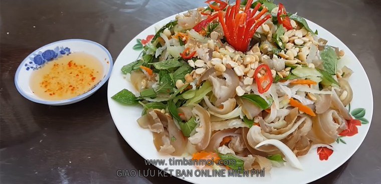 Gỏi da bò đu đủ