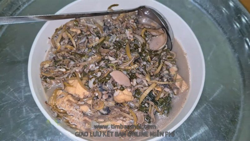 Hoa chuối nấu ốc