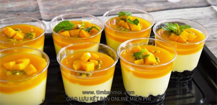 Bánh mousse xoài chanh dây
