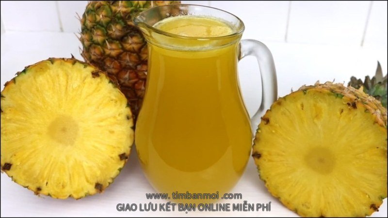 Nước ép dứa không cần máy