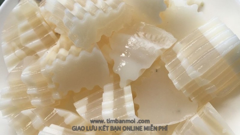 Rau câu phô mia và rau câu đậu phô mai đậu biếc