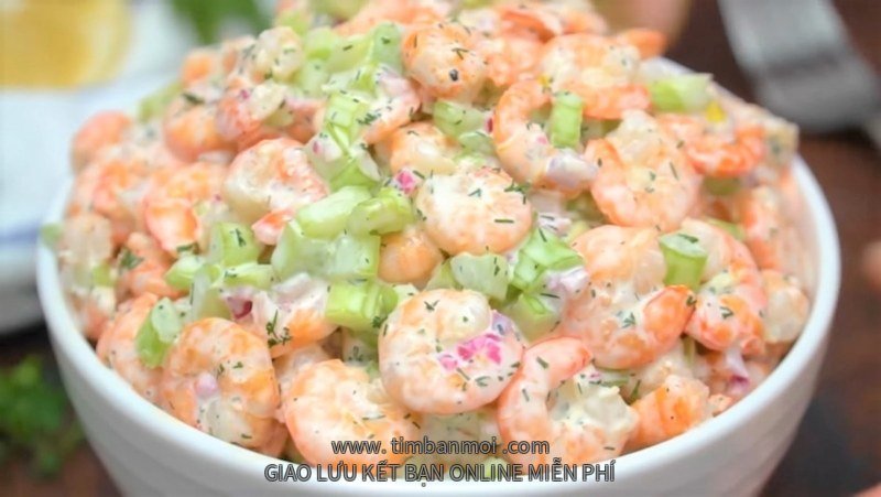 Salad tôm cần tây