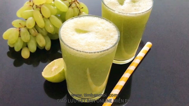 Sinh tố nho xanh