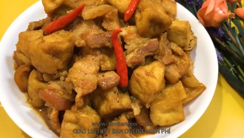 Thịt kho đậu hũ