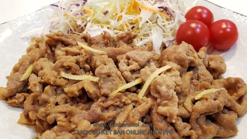 Thịt lợn xào gừng