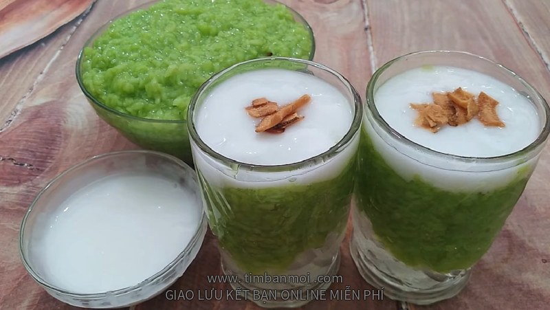 Chè cốm nước cốt dừa