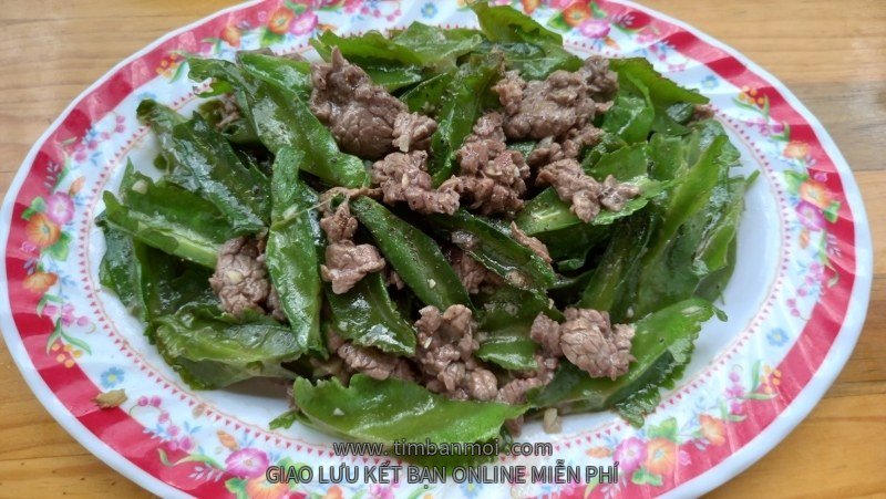 Đậu rồng xào thịt bò