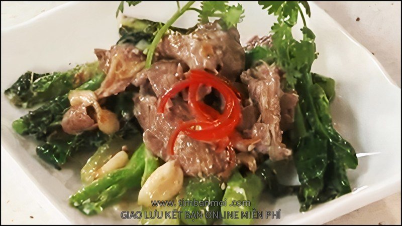 Cải rổ xào tỏi