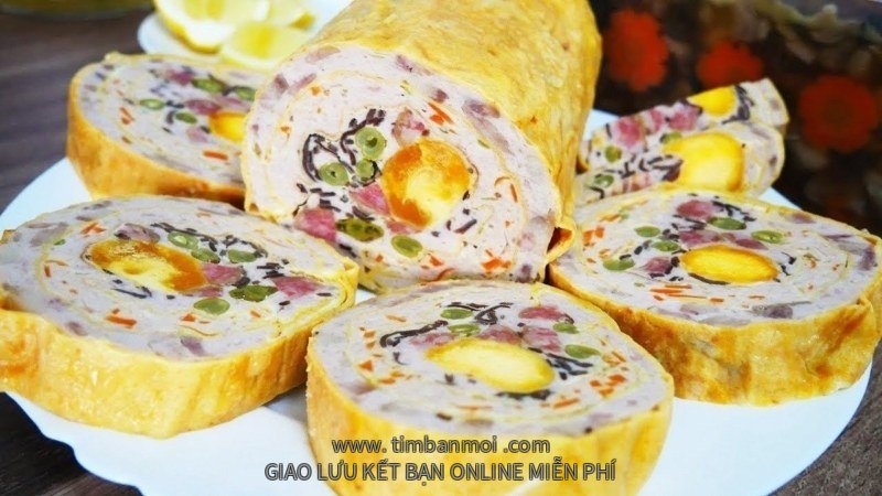 Chả hoa ngũ sắc