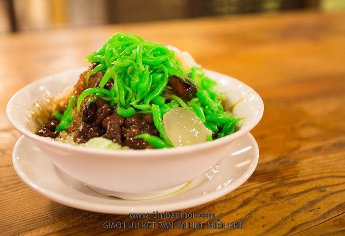 Chè đậu đỏ bánh lọt