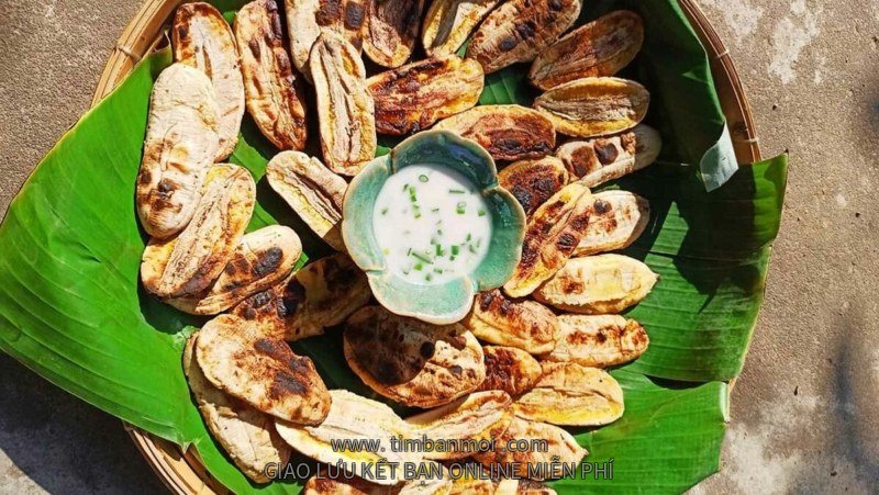 Chuối sáp nướng