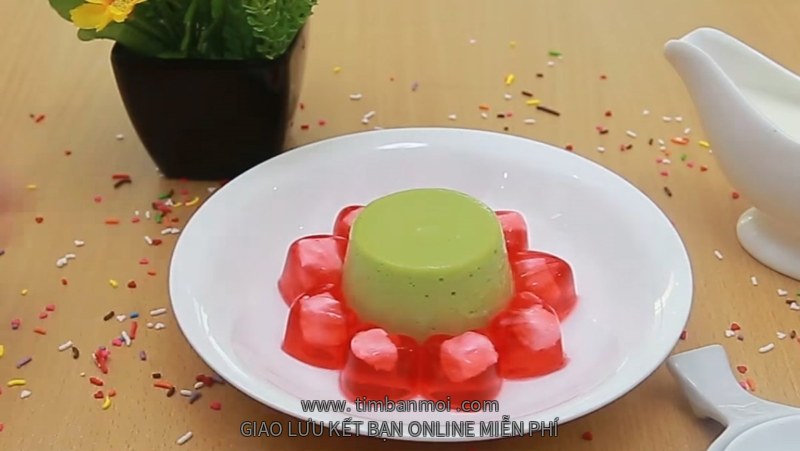Chè bơ thạch phô mai