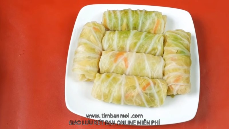 Bắp cải cuộn chay