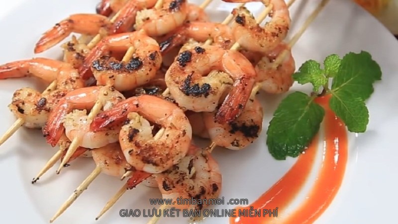 Tôm nướng mật ong