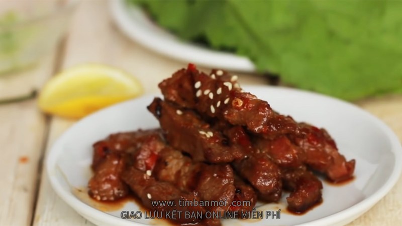Bò cuốn cải xanh