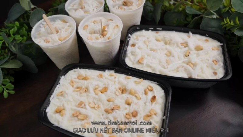 cách làm kem chuối bột năng