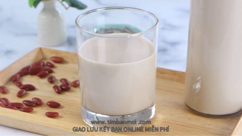 Cách làm sữa đậu đỏ bằng máy làm sữa hạt