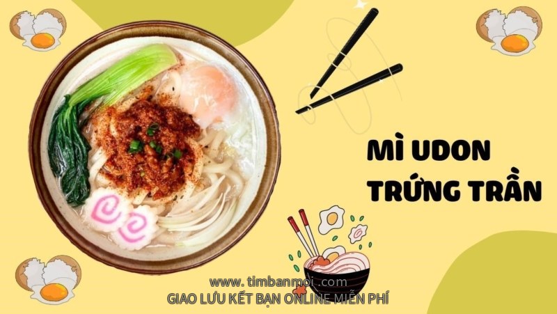 Hướng dẫn làm mì udon trứng trần