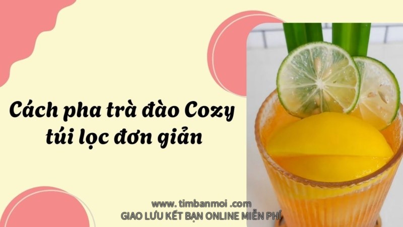 Trà đào Cozy túi lọc