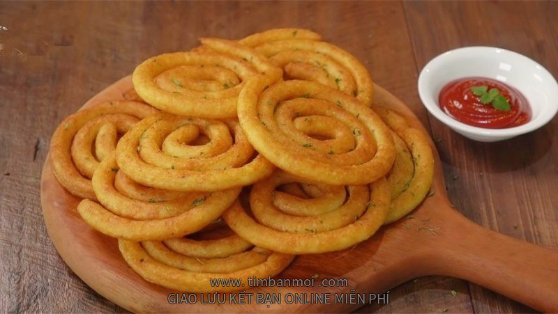 Khoai tây chiên giòn xoắn ốc