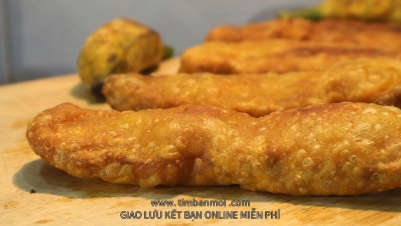 Bánh chuối chiên bột mì không cần bột gạo