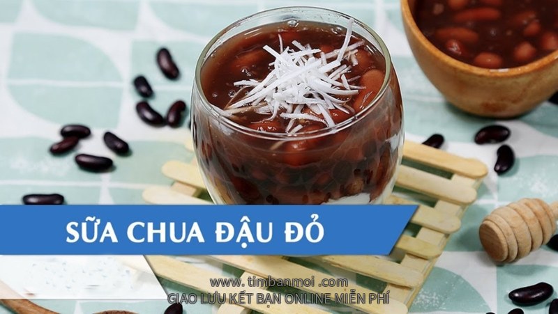 Sữa chua đậu đỏ