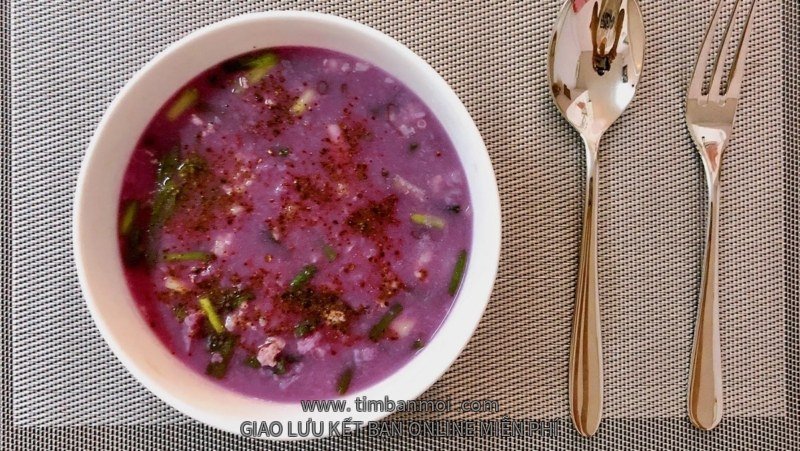 Canh khoai mỡ thịt bằm