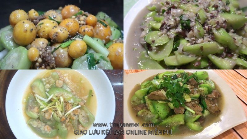 Các món mướp xào