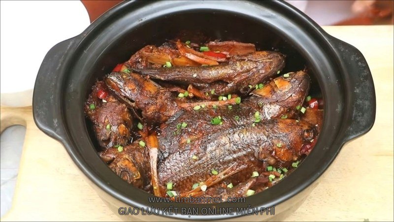 Cá rô kho tương hột