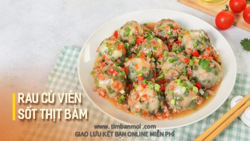 2 cách làm rau củ viên