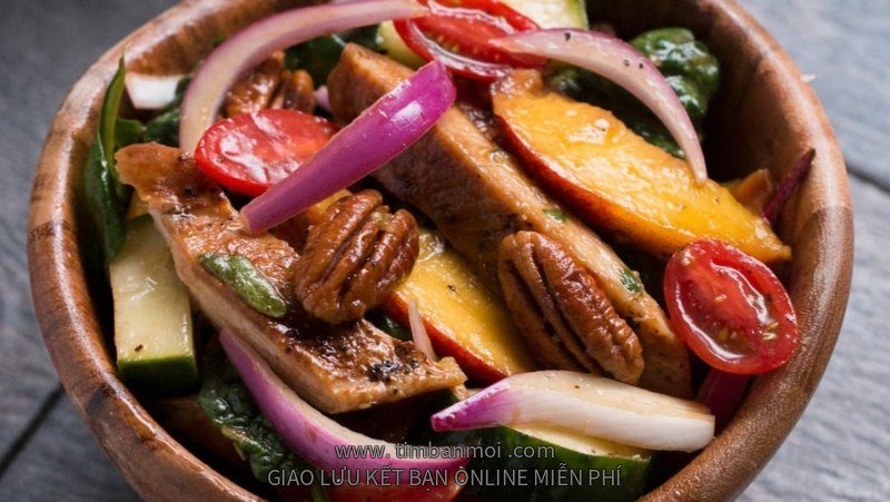 4 cách làm salad đào