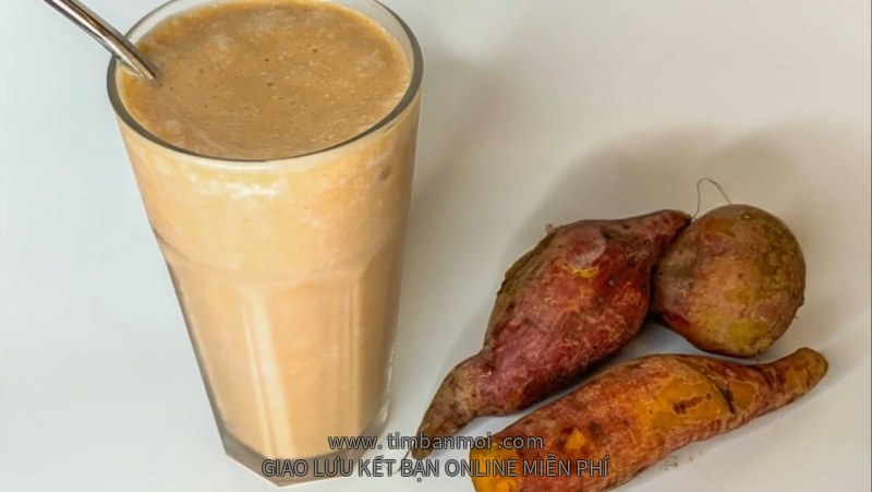 Sinh tố khoai lang, sinh tố khoai lang mật, sinh tố khoai lang tím