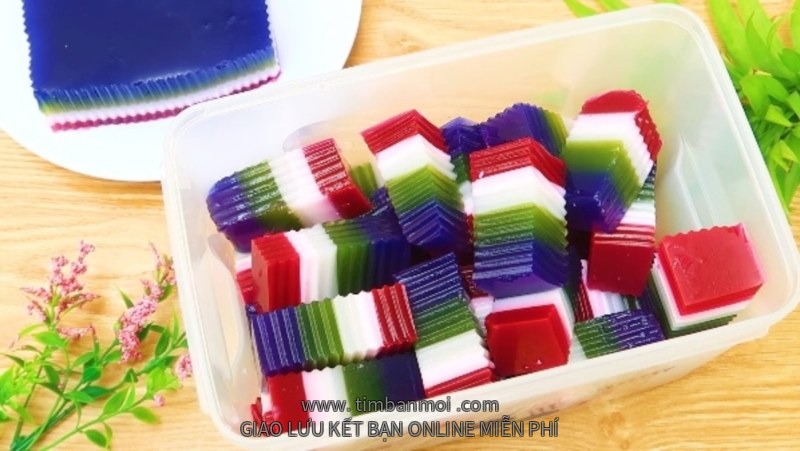 Rau câu nhiều màu sắc