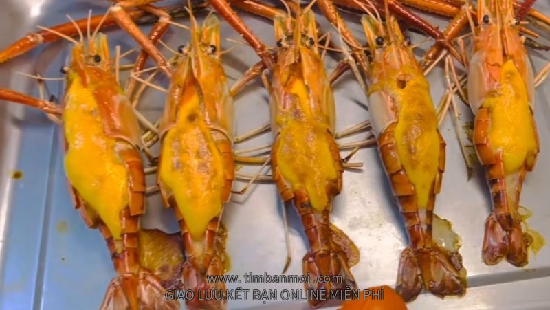 Sốt phô mai nướng tôm