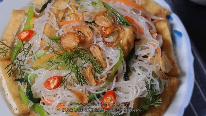 Cách làm bún khô xào chay